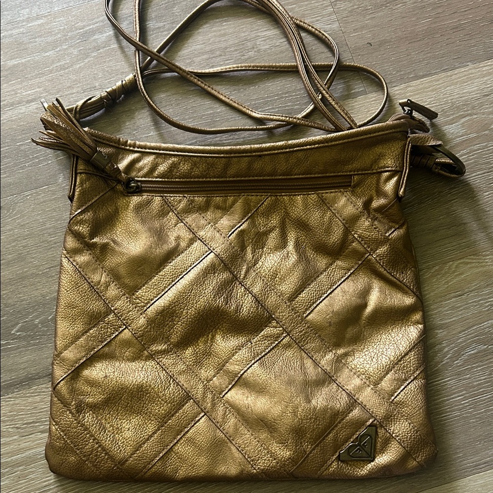 Roxy Gold Crossbody Bag